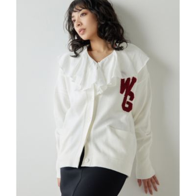 Whim Gazette(ウィム ガゼット)のワッペンニットカーディガン通販