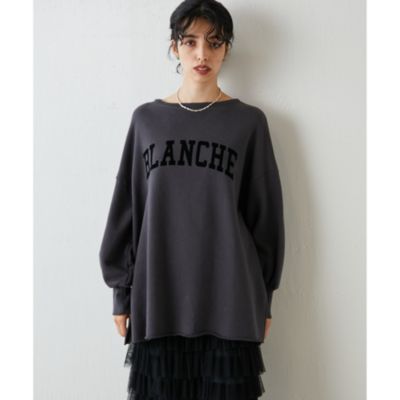 Whim Gazette(ウィム ガゼット)のフロッキーLOGOスウェット通販