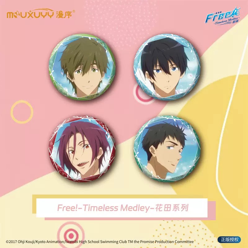 Free! 松岡凛 缶バッジ 35個 纏め売り Free! 松岡凛 缶バッジ 35個