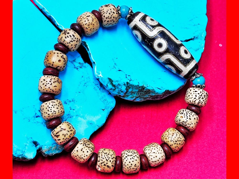 銀線・九眼天珠・ブレスレット – 天然石の店 ふうちゃん