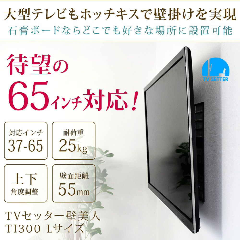 TVセッター壁美人TI300 Lサイズ / テレビ壁掛けの情報満載!! - 安心の