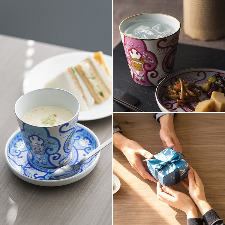 ARITA PORCELAIN LAB】古伊万里草花紋 ロックカップ | 藤巻百貨店