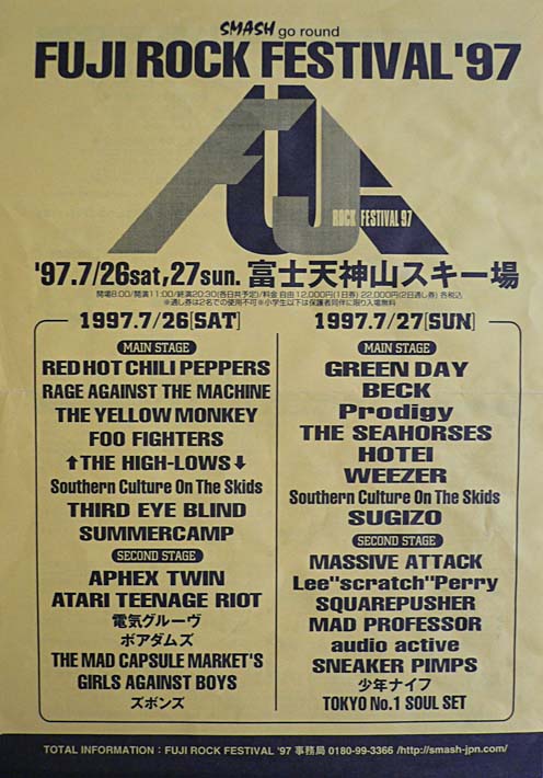 Memories of the First Fuji Rock | Fujirockers English