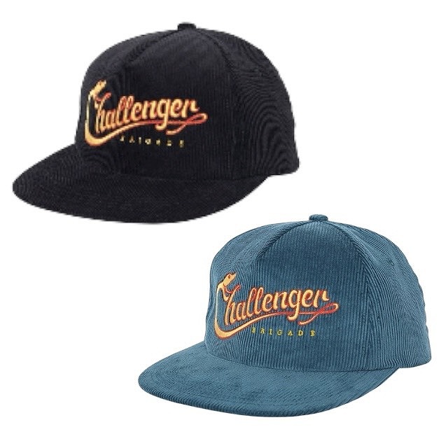 CHALLENGER [チャレンジャー] SNAKING LOGO CAP (BLACK,GREEN