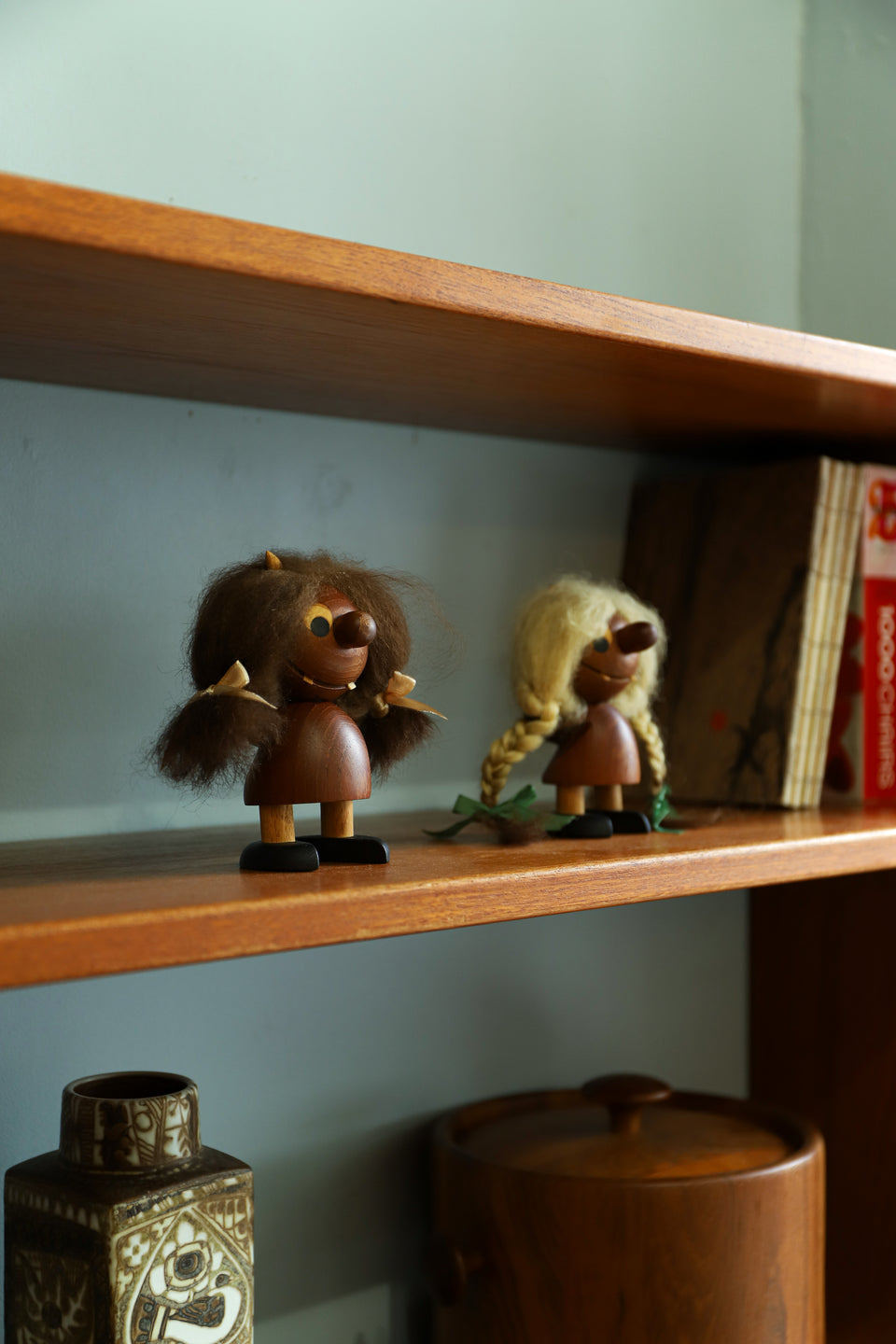 デンマークヴィンテージ スヴァイストゥルップ 木製ドール 人形 北欧