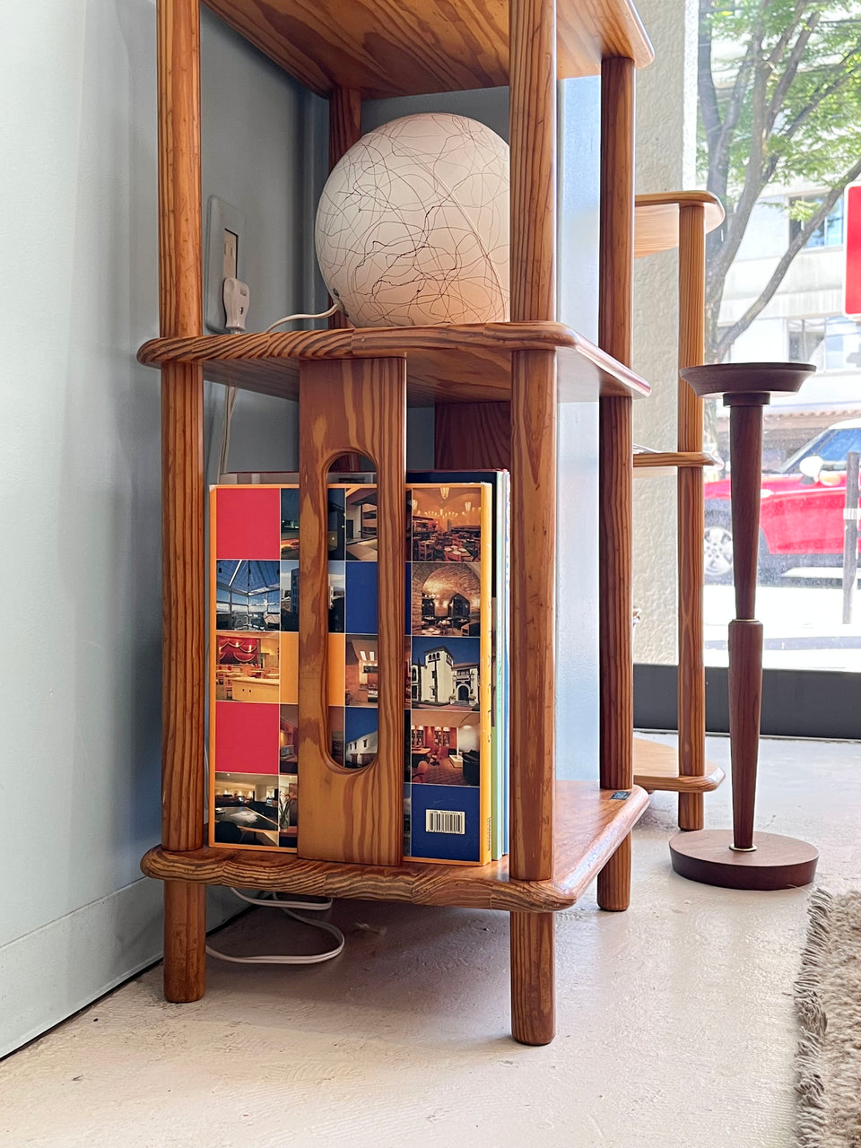 昭和レトロ 木製コールキャビネット 和風電話台 飾り棚 古家具