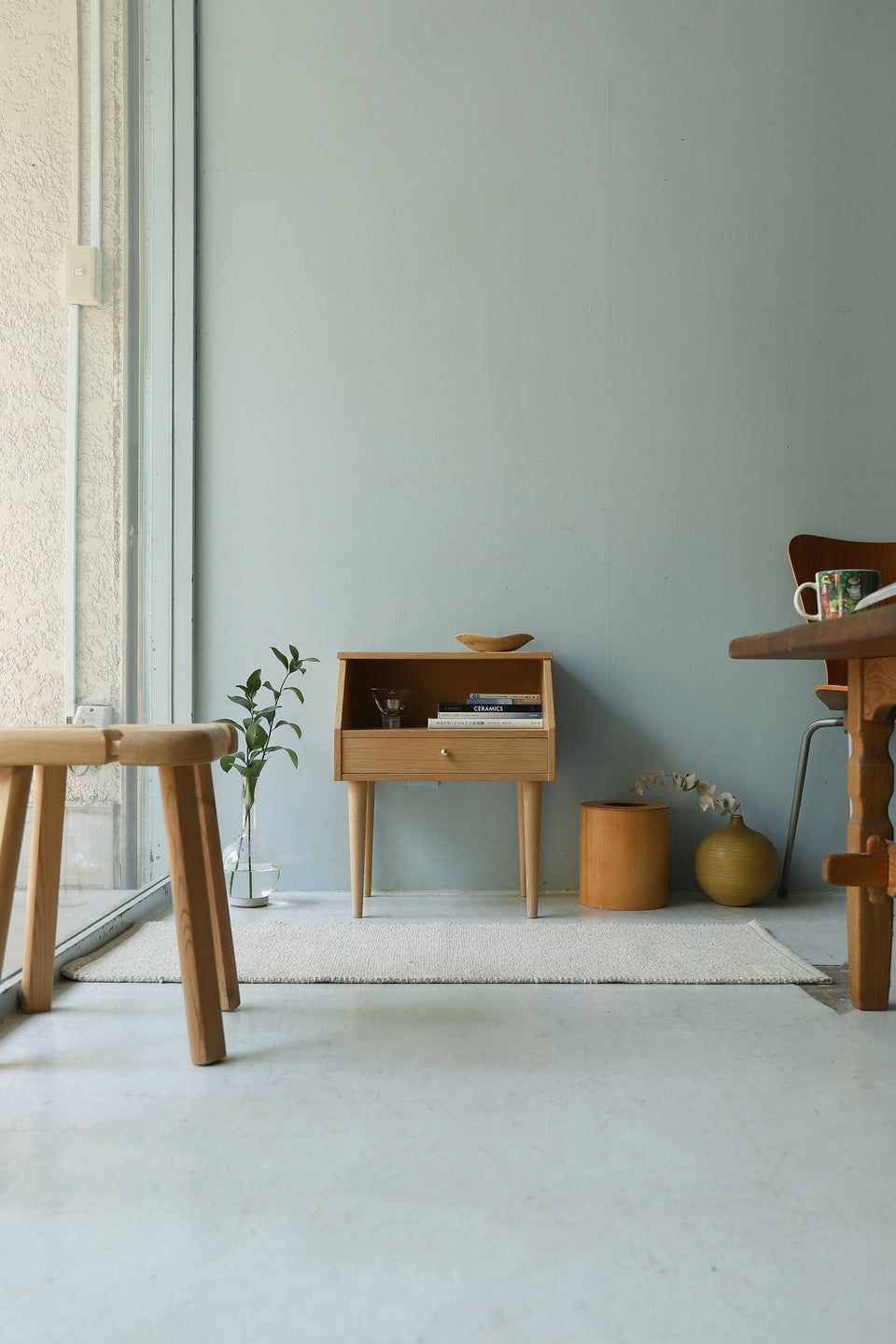 Danish Vintage Oak Night Table/デンマークヴィンテージ ナイト