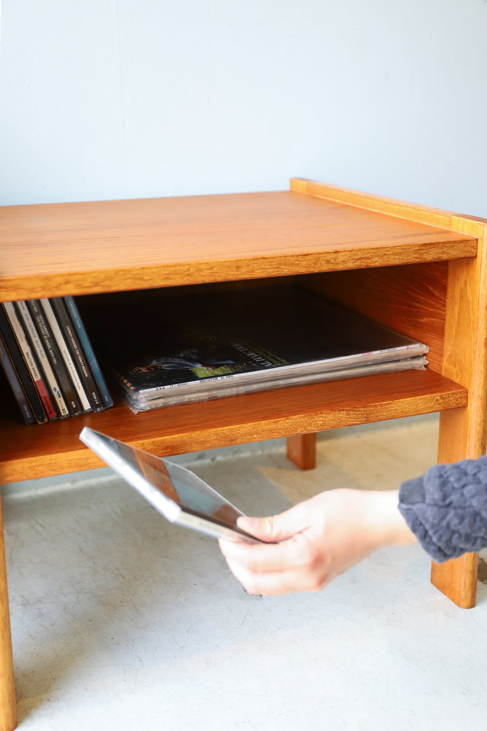 デンマークヴィンテージ ナイトテーブル チーク材 サイドテーブル 北欧